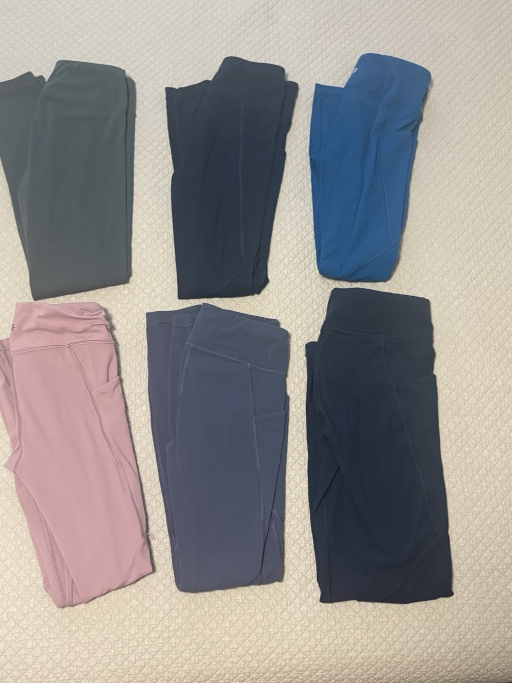 Lot of 6 Athleta Girl Leggings